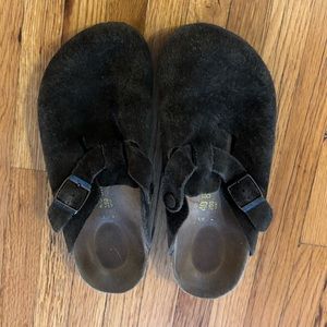 Birkenstock Bostons Dark Brown